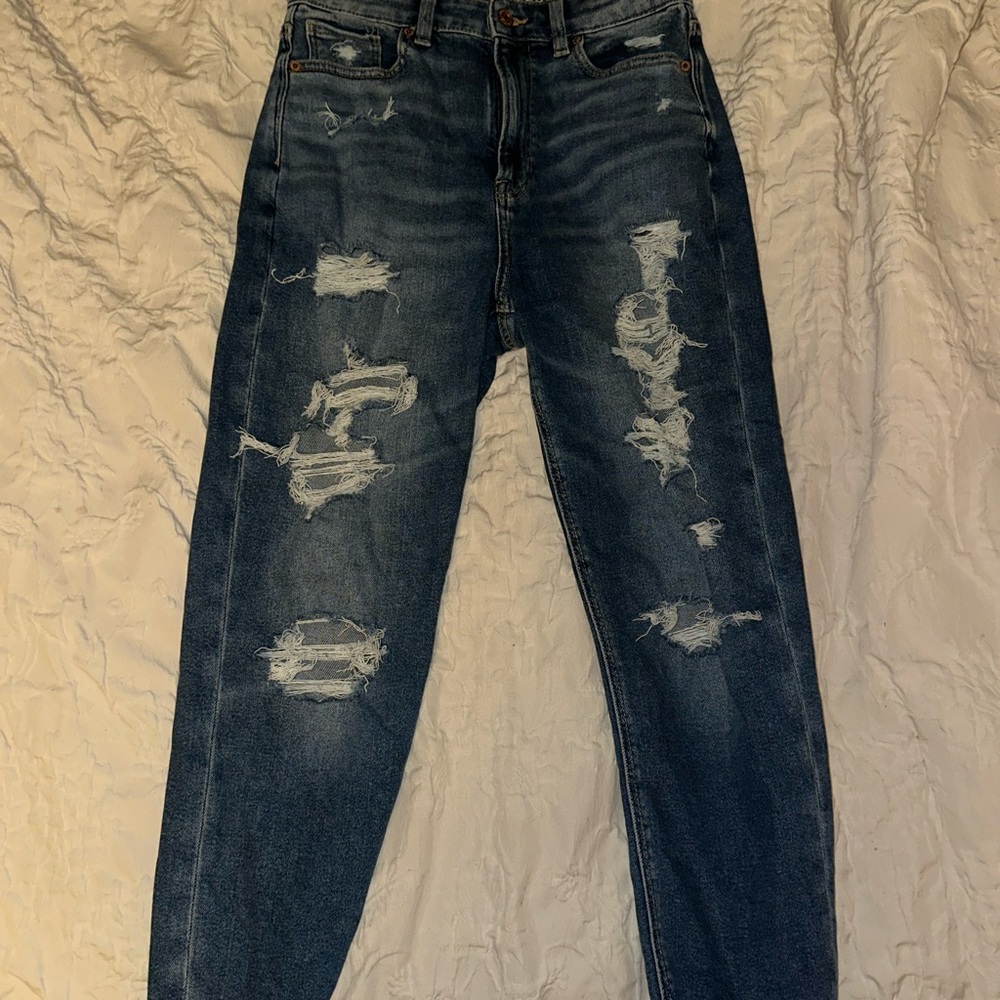 3 pairs of American Eagle Outfitters High Rise Distressed Jeans
